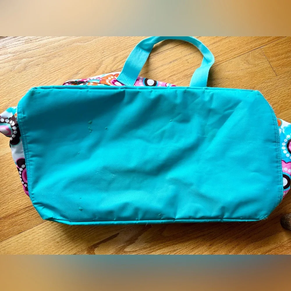 ROOM brand laminated diaper/travel duffel in Rare print